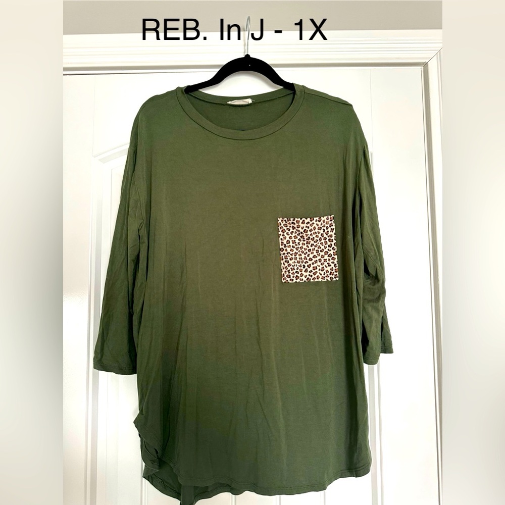 REB tunic olive green 1X